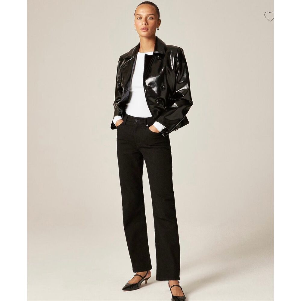 J. Crew Nipped straight jean in Black NWT Size 30